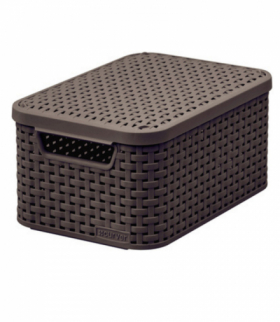 Koszyk z pokrywą Curver Rattan Style S ciemny brąz Curver CEN-46815