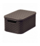 Koszyk z pokrywą Curver Rattan Style S ciemny brąz Curver CEN-46815