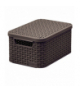 Koszyk z pokrywą Curver Rattan Style M ciemny brąz Curver CEN-46819