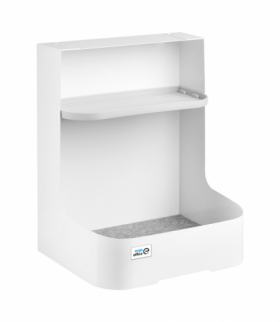 Pojemnik podbiurkowy, organizer z półką na akcesoria Ergo Office, biały, max. 5kg, ER-442 Ergo Office CEN-74674