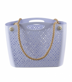 Torba ażurowa na zakupy Boho fioletowa Branq BranQ CEN-83070