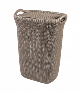 Kosz na bieliznę, pranie Knit 57L brązowy Curver CEN-86166