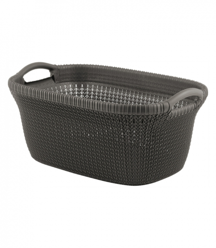 Kosz na pranie, do magla KNIT 40L brązowy Curver CEN-86168