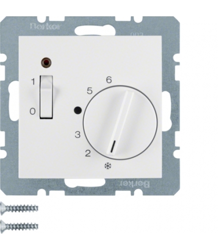 B.3/B.7 Reg. temp. pom. 24 V st. zw., el. centr., łącznikiem i diodą, biały