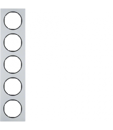 R.3 Ramka 5-krotna, alu/czarny Berker 10152284