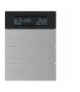 B.IQ Przycisk 3-kr z reg. temp. i wyśw. aluminium
