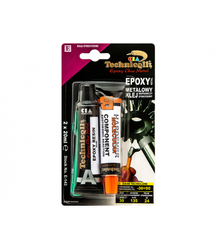 Klej epoxydowy metalowy 2x20ml technicqll Blow 3384