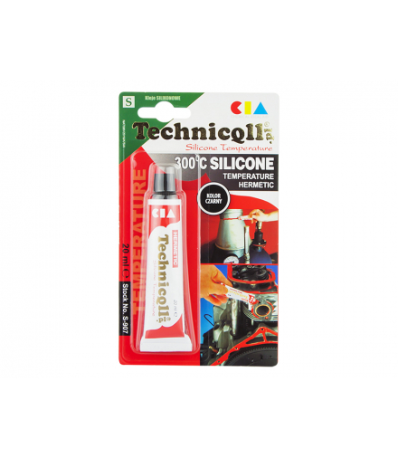 Silikon wysokotemperaturowy 20ml czarny technicqll Blow 2465