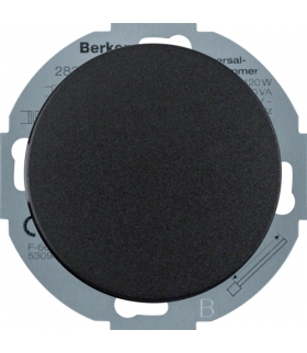 R.classic Ściemniacz uniwersalny z płynną regulacją i płytką czołową, czarny Berker 28342045