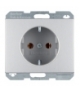 K.5 Gniazdo SCHUKO kompletne, samozaciski, aluminium Berker 47157003