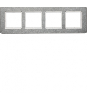 Q.7 Ramka 4-krotna pozioma, stal szlachetna Berker 10246083
