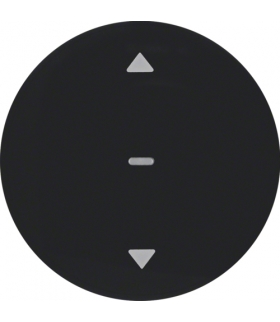 R.1/R.3 Przycisk żaluzjowy komfort do sterowników żaluzjowych Berker.Net, czarny połysk Berker 85241131