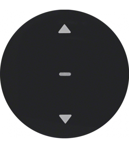 R.1/R.3 Przycisk żaluzjowy komfort do sterowników żaluzjowych Berker.Net, czarny połysk Berker 85241131