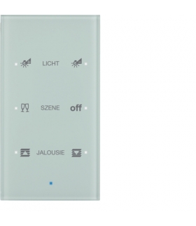 KNX TS Sensor dotykowy 3-krotny konfigurowalny, szkło, białe