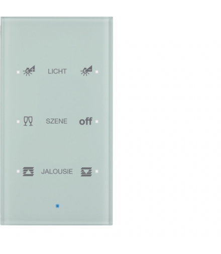 KNX TS Sensor dotykowy 3-krotny konfigurowalny, szkło, białe