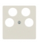 B.Kwadrat Płytka czołowa do gniazda antenowego 4-wyjściowego, kremowy Berker 148402