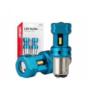 LED AMIO CANBUS 1157 BAY15D (P21/5W) White 12V/24V komplet 2szt LX04253