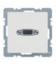 Q.x Gniazdo VGA, zaciski śrubowe, biały, aksamit Berker 3315416089