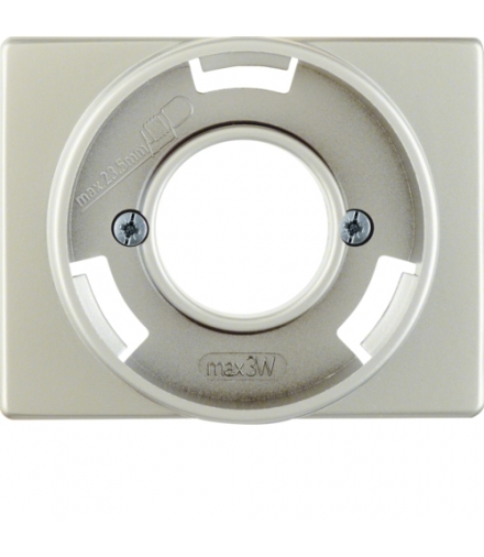 Arsys Płytka czołowa do sygnalizatora świetlnego E14, stal szlachetna, lakierowana Berker 11679004