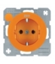 R.1/R.3 Gniazdo SCHUKO z nadrukiem pomarańczowy, połysk Berker 47432007