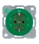 R.1/R.3 Gniazdo SCHUKO z nadrukiem zielony, połysk Berker 47432003
