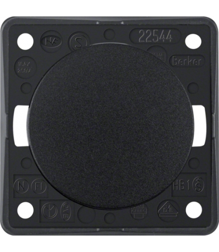 Integro Flow Łącznik klawiszowy, krzyżowy, czarny, połysk Berker 936572510