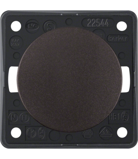 Integro Flow Łącznik klawiszowy krzyżowy, brązowy, mat Berker 936572501