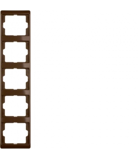 Arsys Ramka 5-krotna pionowa, brązowy Berker 13530001