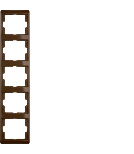 Arsys Ramka 5-krotna pionowa, brązowy Berker 13530001