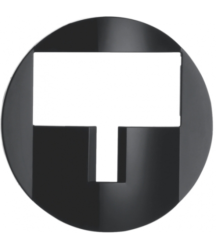 KNX e/s R.x/R.classic/1930 Płytka czołowa do modułu czuj. ruchu KNX, czarny poł.