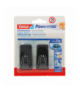 Haczyki samoprzylepne powerstrips 2 szt. prostokątne, duże, czarne Tesa H5827900
