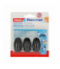 Haczyki samoprzylepne powerstrips 3 szt. owalne, małe, czarne Tesa H5827500