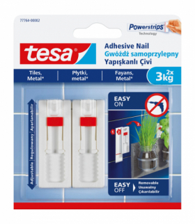 Gwóździe samoprzylepne regulowane 2szt do 3kg do płytek (+3pl.) Tesa H7776402