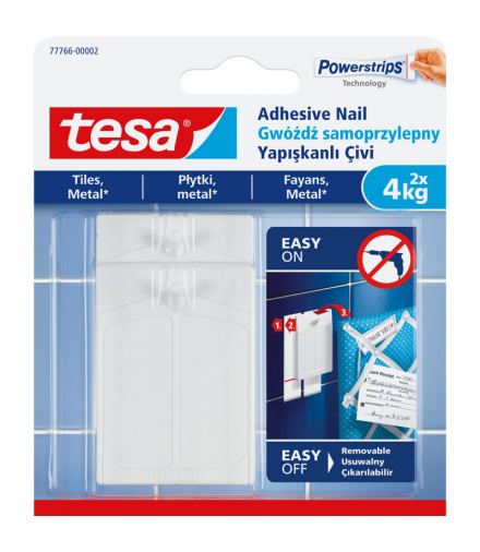 Gwoździe samoprzylepne 2szt 4kg do płytek (+6pl) Tesa H7776607