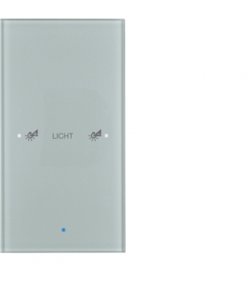 KNX TS Sensor dotykowy 1-krotny konfigurowalny, szkło, alu