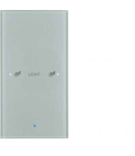 KNX TS Sensor dotykowy 1-krotny konfigurowalny, szkło, alu