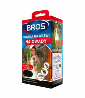 Siatka na drzwi przeciw owadom Bros 140x220, czarna Bros CEN-67190