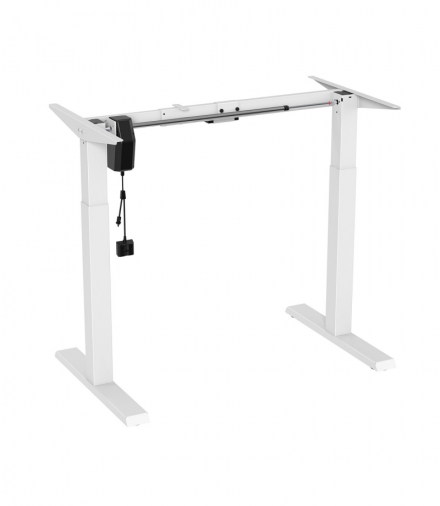 Biurko elektryczne regulacja wys. Ergo Office, max wys 123cm, max - 70 kg, bez blatu do pracy stojąco siedzącej, białe, ER-403W Ergo Office CEN-70199