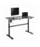 Biurko elektryczne Ergo Office, regulacja wys, szary, max wys 118cm 50 kg - z blatem do pracy stojąco siedzącej, ER-434 Ergo Office CEN-72447
