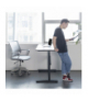 Biurko elektryczne Ergo Office, regulacja wys, szary, max wys 118cm 50 kg - z blatem do pracy stojąco siedzącej, ER-434 Ergo Office CEN-72447