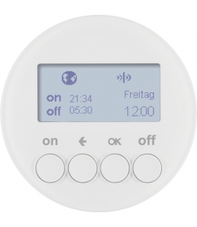 R.x/Serie 1930/Glas KNX RF quicklink Łącznik czasowy Berker.Net, biały, połysk Berker 85745239