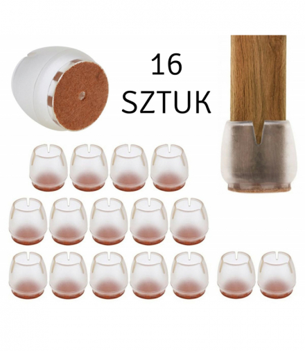 Nakładki nogi meble 16szt 25-29mm ATL AG562D