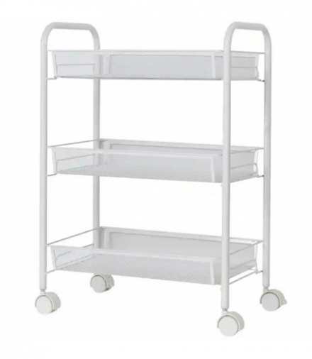 Mobilny regał kuchenny stolik, biały ATL AG952A