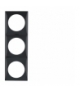 Integro Flow Ramka 3-krotna, czarny, połysk Berker 918192510