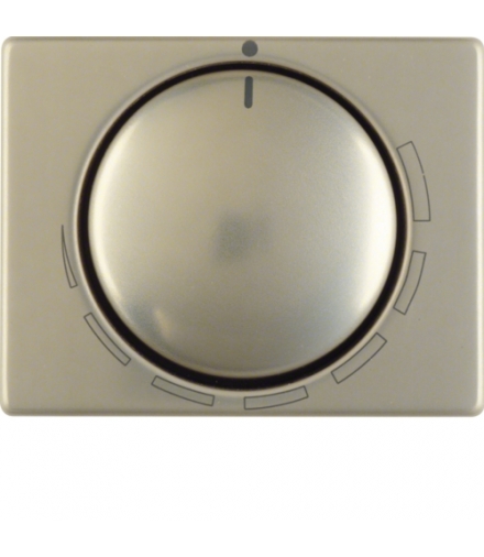 Arsys Płytka czołowa z pokrętłem regulacyjnym do regulatora obrotów, jasny brąz, metal Berker 11340021