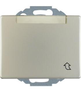 Arsys Gniazdo SCHUKO z pokrywą, polem opisowym z podwyższoną ochrona stykow, stal szlachetna nierdzewna Berker 47580004