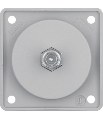 Integro Flow Gniazdo przyłączeniowe anteny SAT, szary, mat Berker 945192506