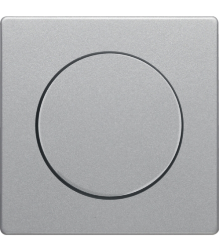 Q.x Płytka czołowa z pokrętłem regulacyjnym do ściemniacza obrotowego, alu aksamit, lakierowany Berker 11376084