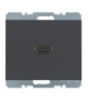 K.1 Gniazdo HDMI, antracyt, mat Berker 3315427006