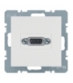 B.x/S.1 Gniazdo VGA, zaciski śrubowe, biały, połysk Berker 3315418989